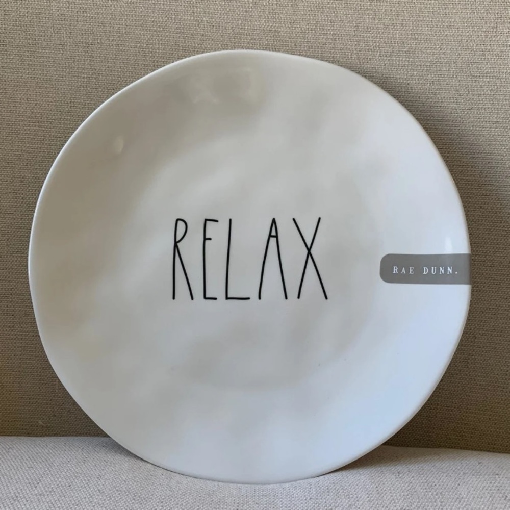 Rae Dunn Relax plate